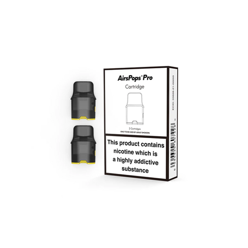 AirsPops Replacement Pro Pod Cartridges 2PCS 2ml (No Coils Included)